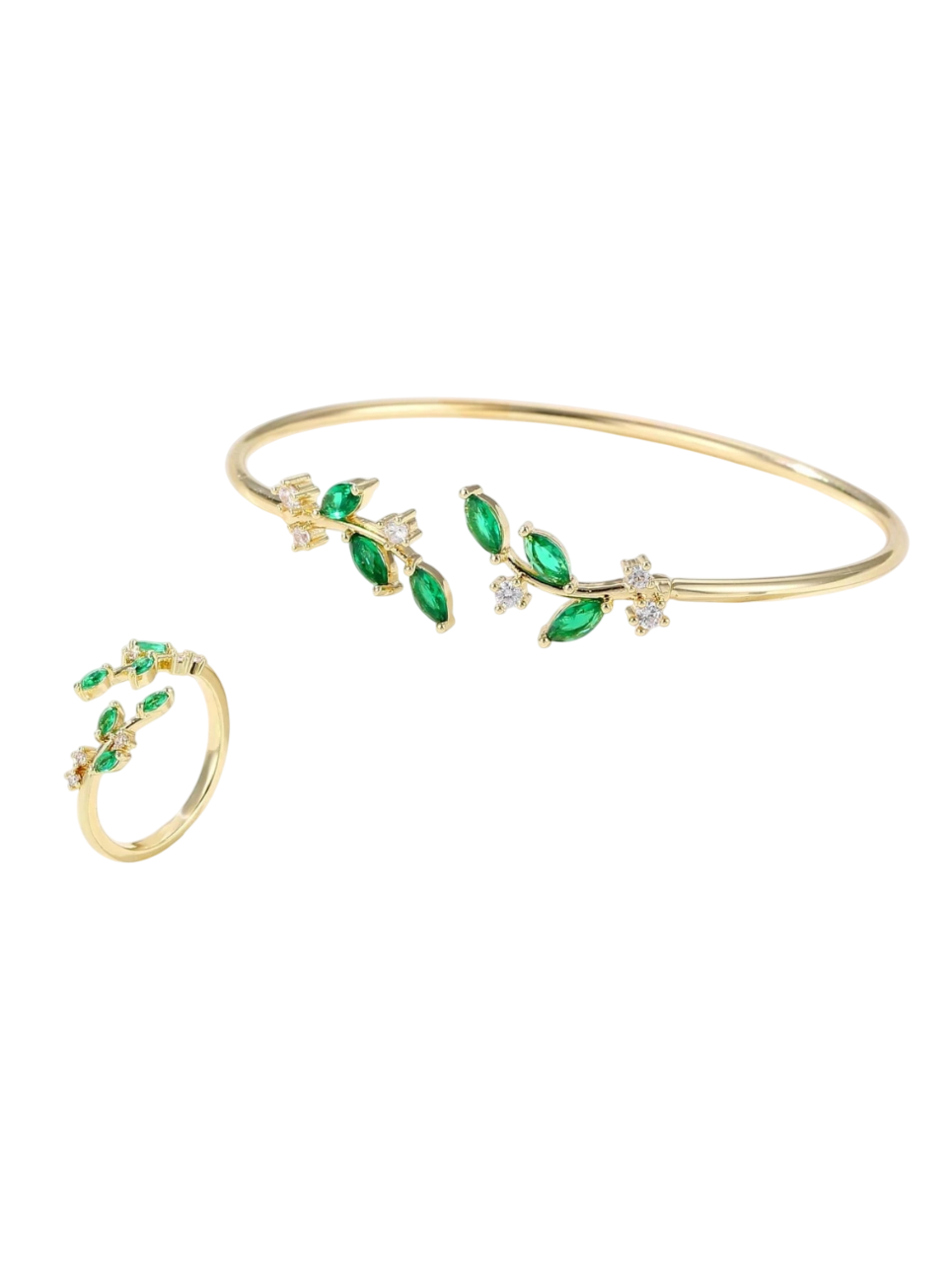 brazalete con piedras brillantes