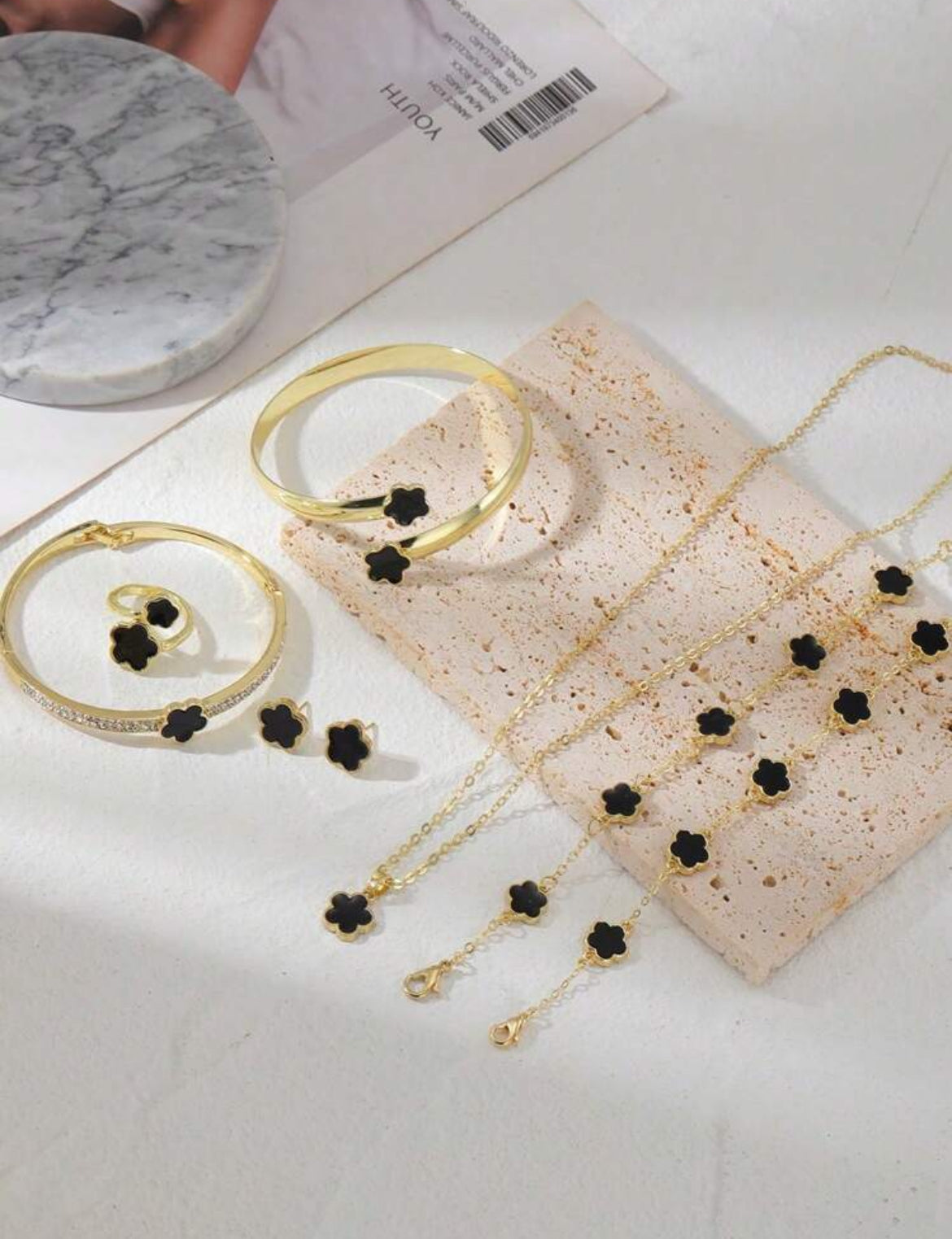 Set Black Bloom – Amarela Accesorios