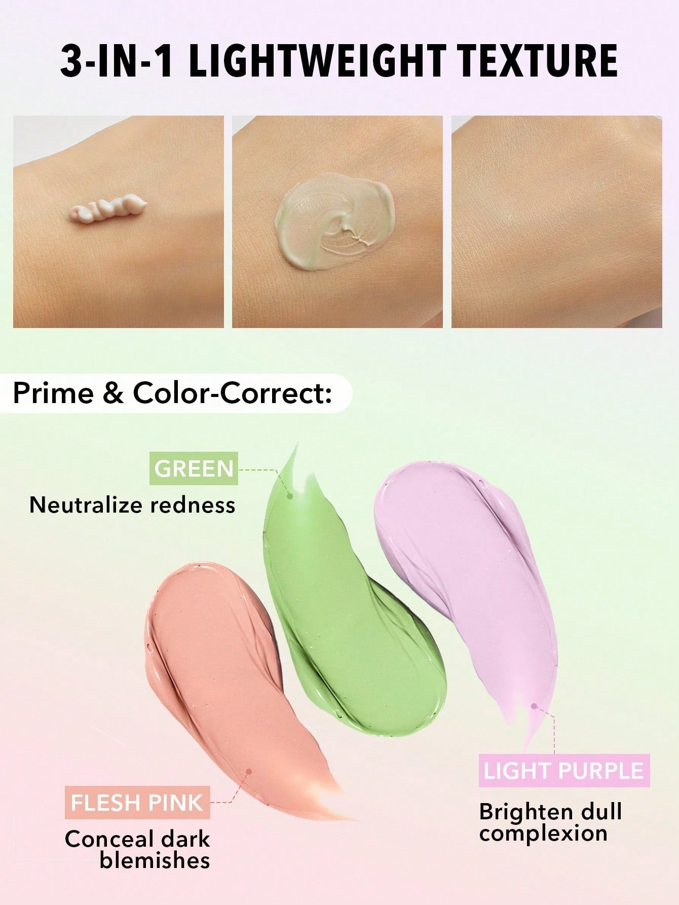 Sheglam Triple Threat Correcting Primer - Pre Base Correctora