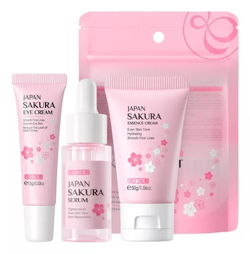 Sakura Laikou Serum Set x3 – Coreano Hidratación, firmeza y luminosidad