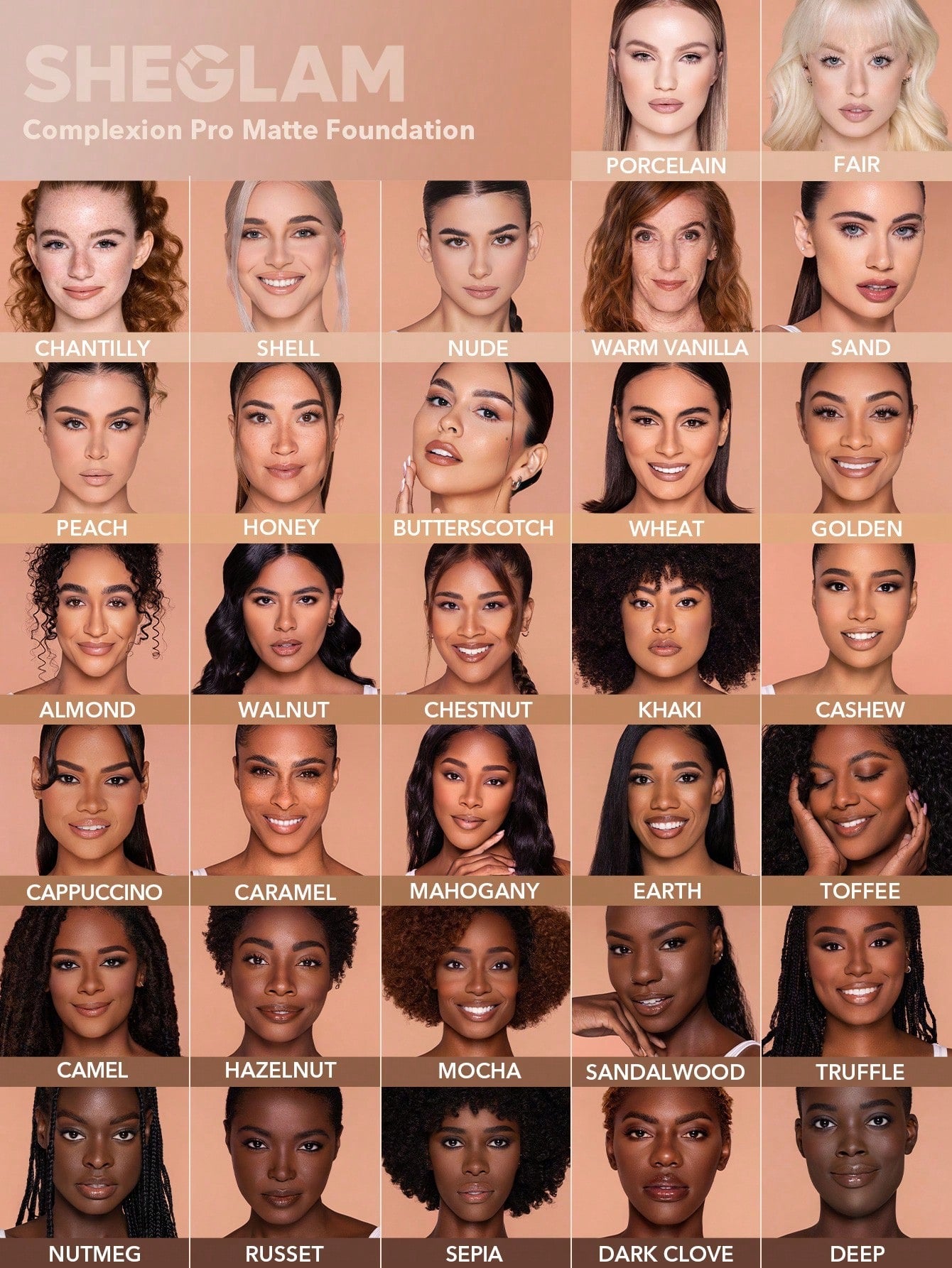 Sheglam Complexion Pro Matte Foundation - Base liquida de alta cobertura