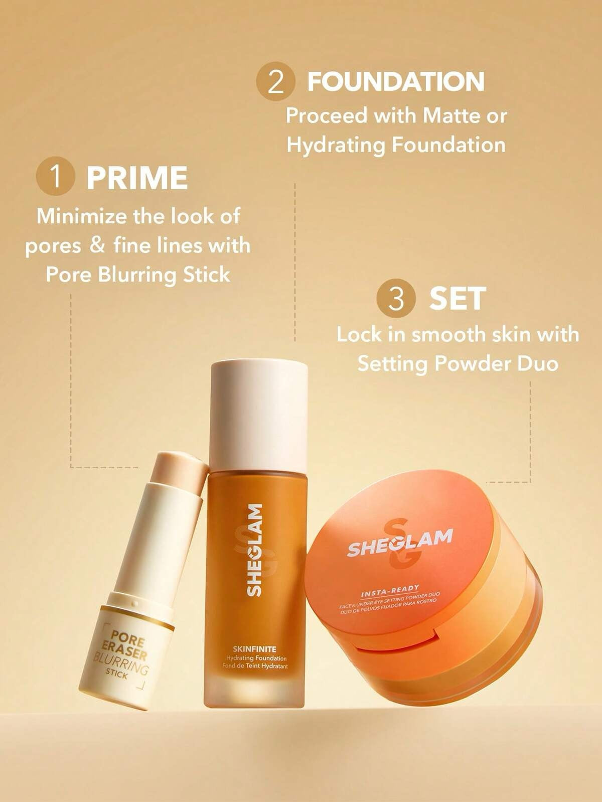 Sheglam Pore Eraser Blurring Stick Primer en Barra para Piel Suave