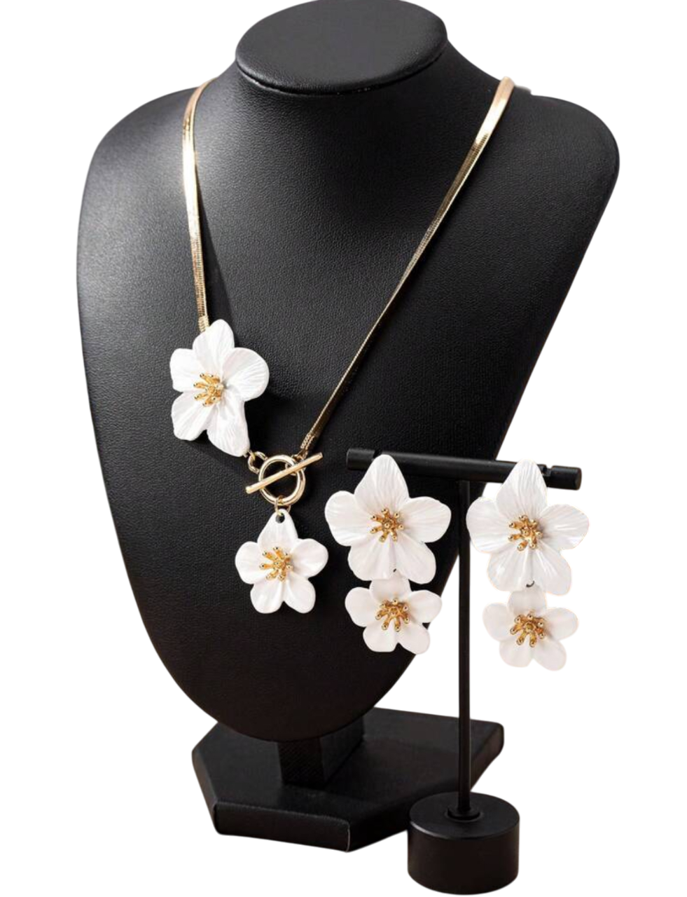 Set Flor de Encanto – Collar y Aretes