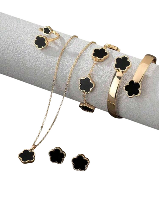 Set Black Bloom – Amarela Accesorios